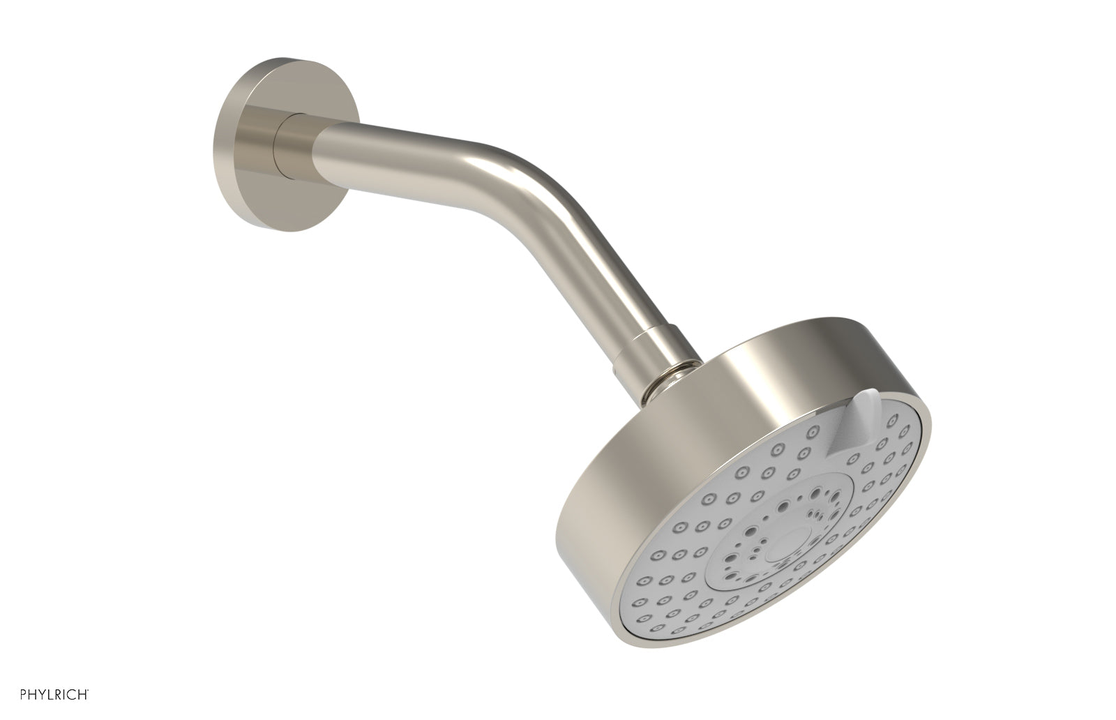 4 1/2 Inch Modern Rainfall Shower Head with 3 Spray Modes - High Pressure Water Saving Bathroom Fixture for Spa-Like Shower Experience