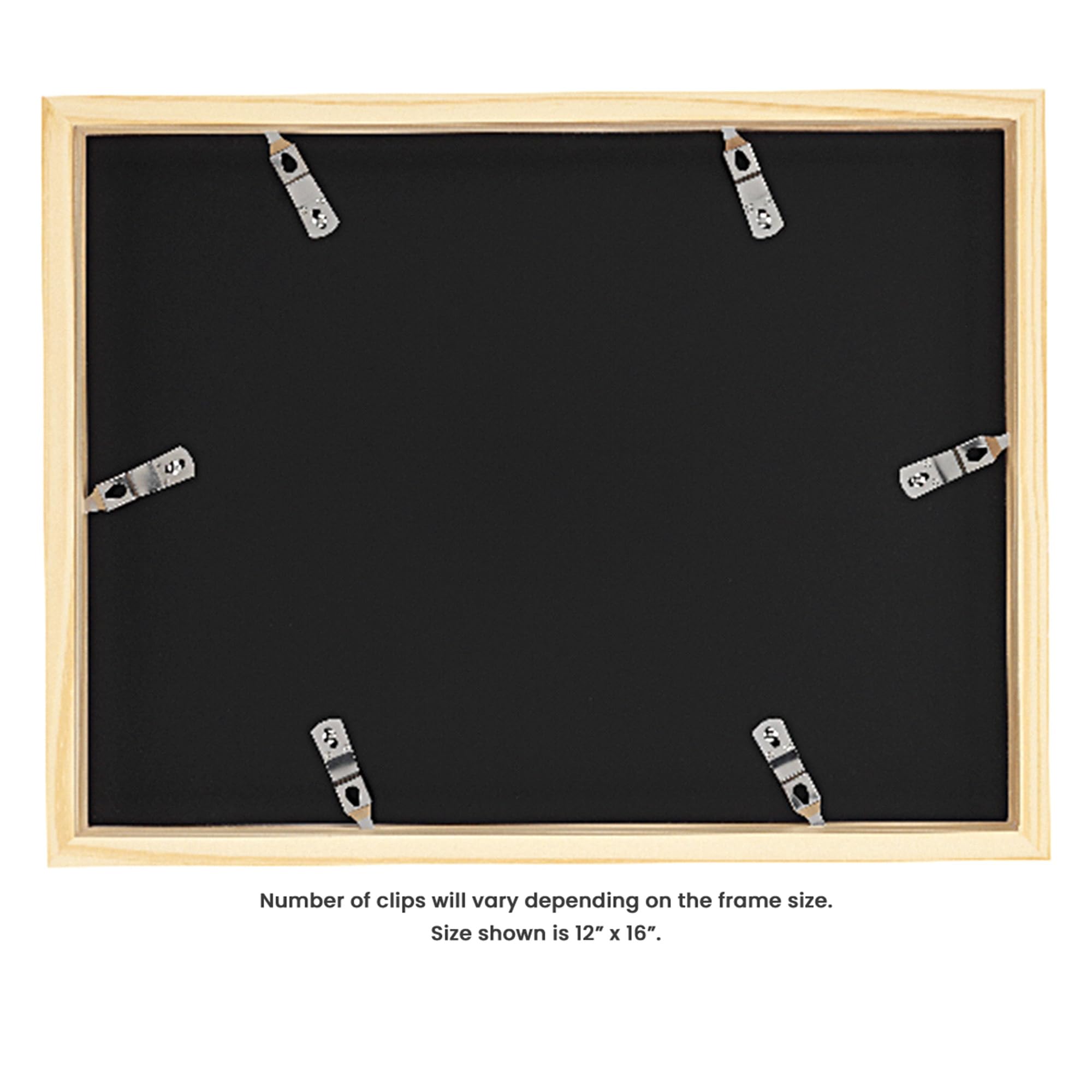 24x24 Inch Wood Picture Frames Set of 4 - 1.5