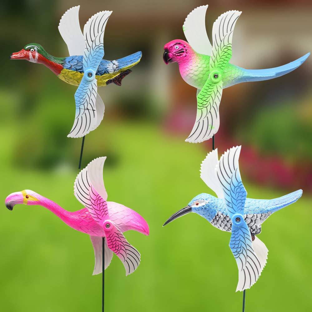 Colorful Garden Pinwheels & Wind Spinners - Durable Outdoor Decor for Patio, Lawn & Yard | Fun Kids Toys & Whirligigs for Bird Gardens | Perfect for Spring Decorations & Backyard Parties
