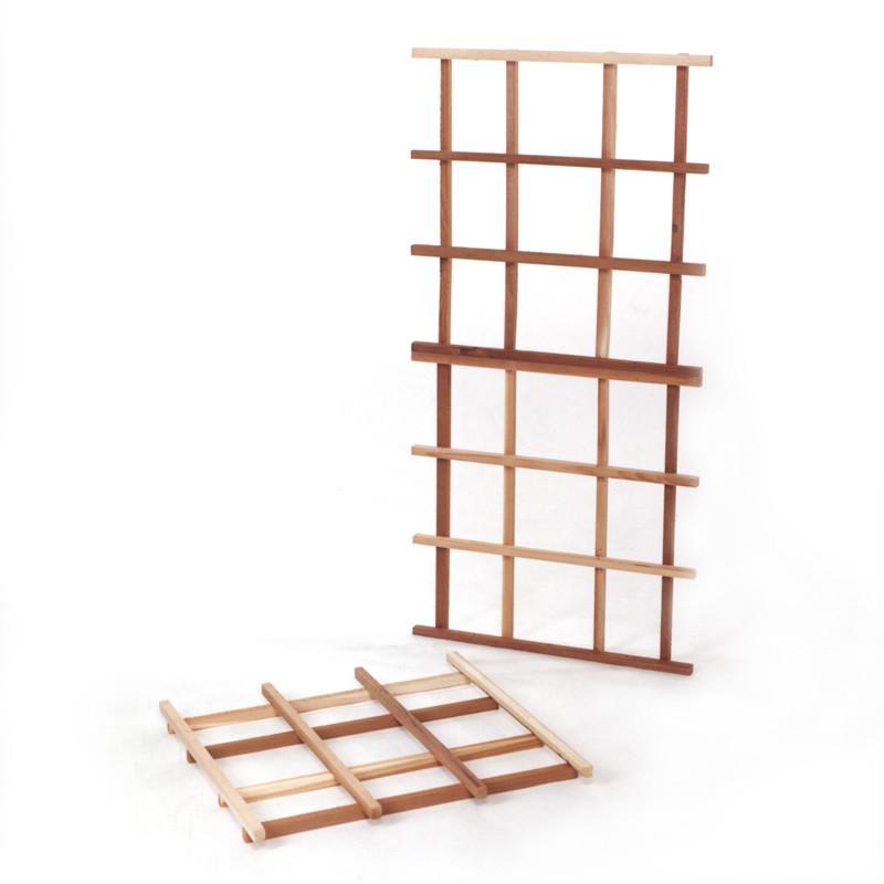 Expandable Cedar Trellis Kit for Climbing Plants - Natural Wood Garden Trellis with Easy Installation - Perfect for Roses, Vines, and Outdoor Garden Decor