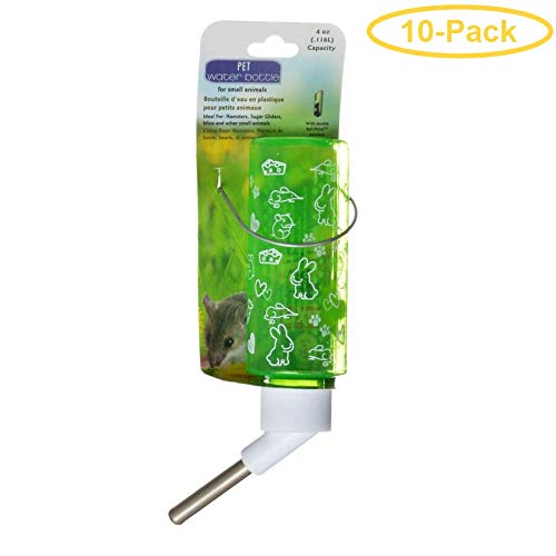 Lixit Best Buy 4oz Clear Water Bottle for Small Pets - Perfect for Mice, Hamsters & Gerbils - Durable & Leak-Proof Hydration Solution for Cages & Travel