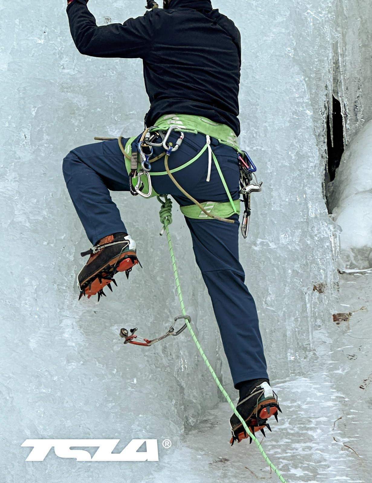 **TSLA Men's Waterproof Softshell Cargo Pants - Winter Snow Ski & Snowboard Pants, Fleece-Lined Hiking & Outdoor Work Pants for Cold Weather Activities**    *(Use for skiing, snowboarding, hiking, winter work, and outdoor adventures in cold climates)*