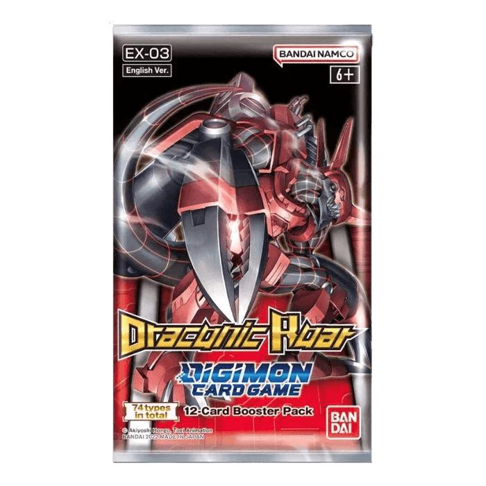 Digimon Card Game EX03 Draconic Roar Booster Pack - Collectible Trading Cards for Battles & Tournaments