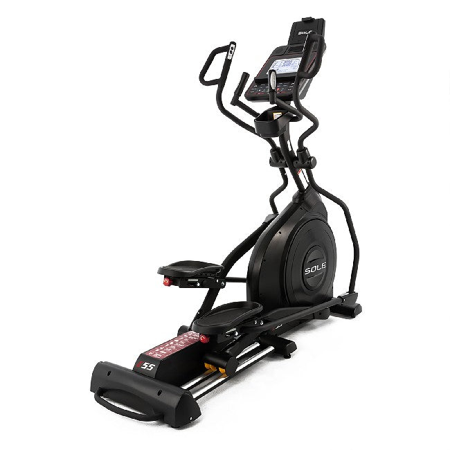 SOLE E55 Elliptical Machine for Home Gym - Low Impact Cardio Workout Equipment for Weight Loss & Full Body Training - Perfect for Small Spaces & Apartment Fitness
