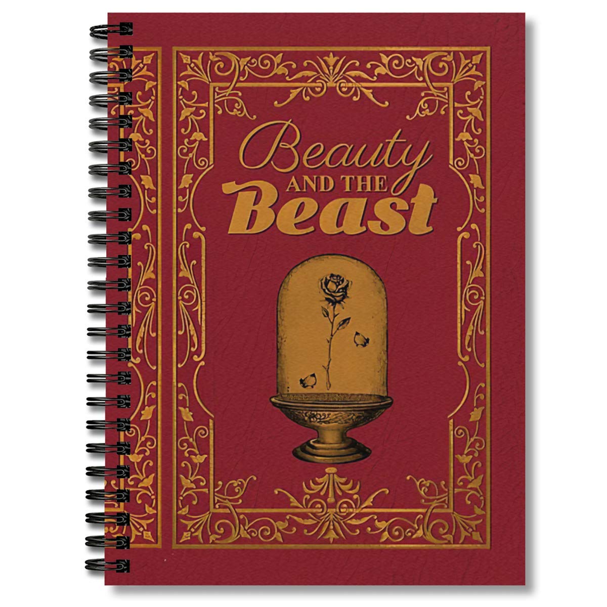 Beauty and The Beast Spiral Notebook - Premium Thick Paper Composition Journal for School, Office & Note Taking - Disney Inspired Writing Notebook for Students, Teachers & Professionals
