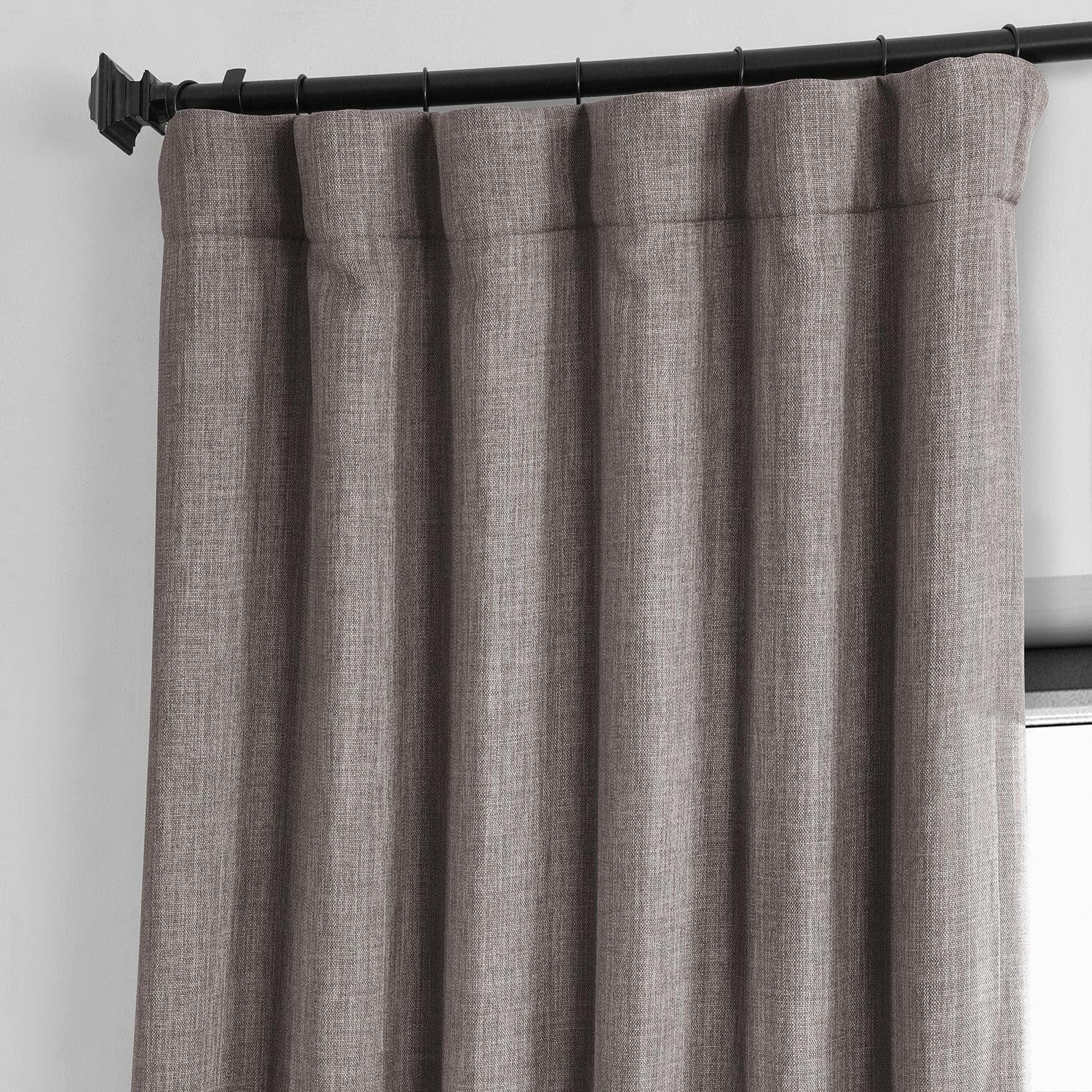 Blackout Curtains for Bedroom - Mink Textured Faux Linen Window Drapes - Noise Reducing & Thermal Insulated for Better Sleep & Privacy