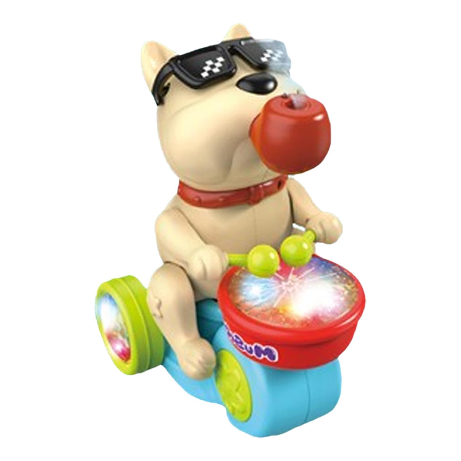 **Interactive Light-Up Drumming Dog Toy - Early Educational Musical Toy for Kids & Pets - Fun Spraying Drum with Sound & Lights - Perfect for Playtime, Learning & Pet Training**