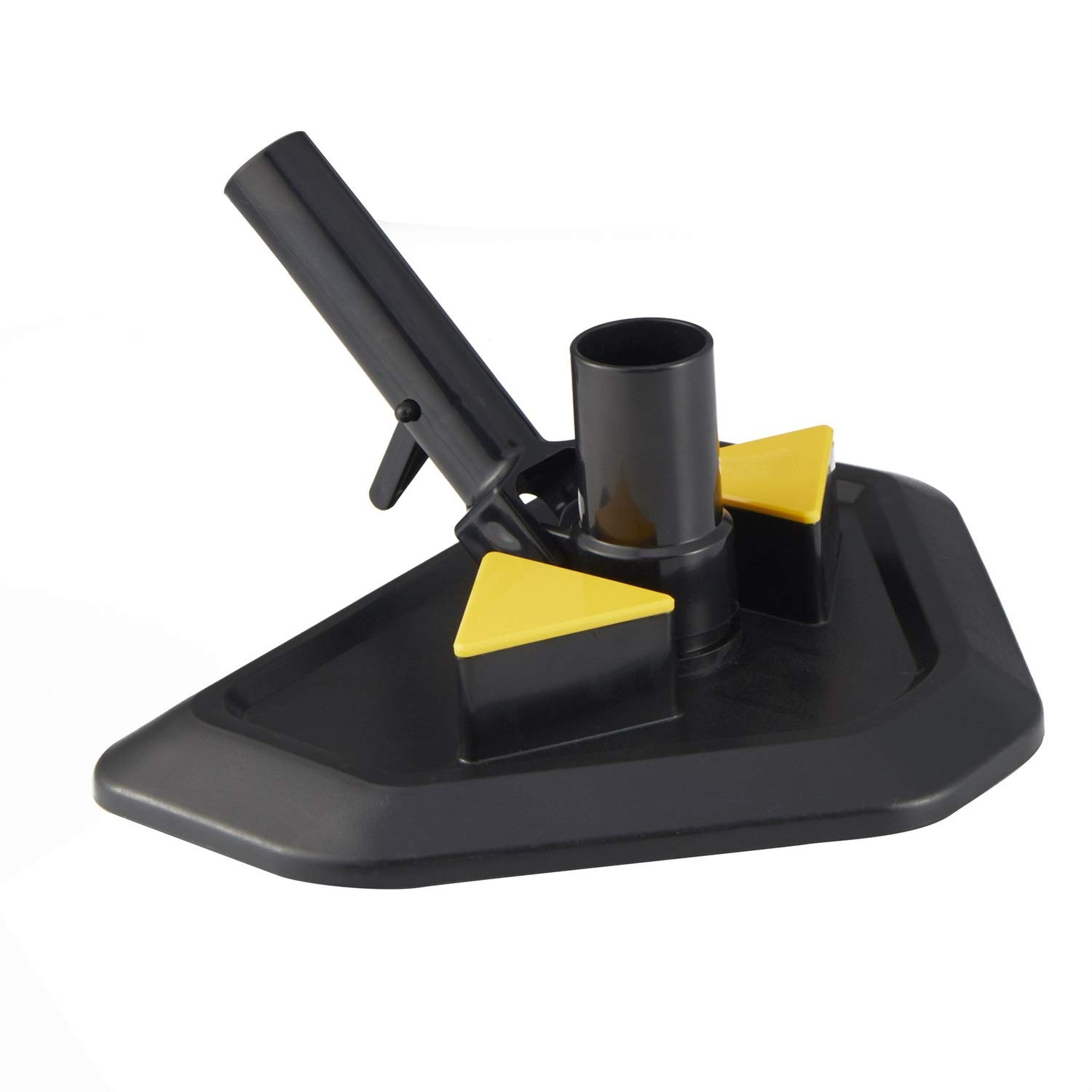 HUACHEN-LS Weighted Triangle Pool Vacuum Head - Eco-Friendly Swimming Pool Suction Cleaner Replacement for In-Ground & Above Ground Pools - Durable Spa Vacuum Head for Efficient Pool Cleaning (Black) - Perfect for Daily Maintenance and Deep Cleaning of Residential & Commercial Pools