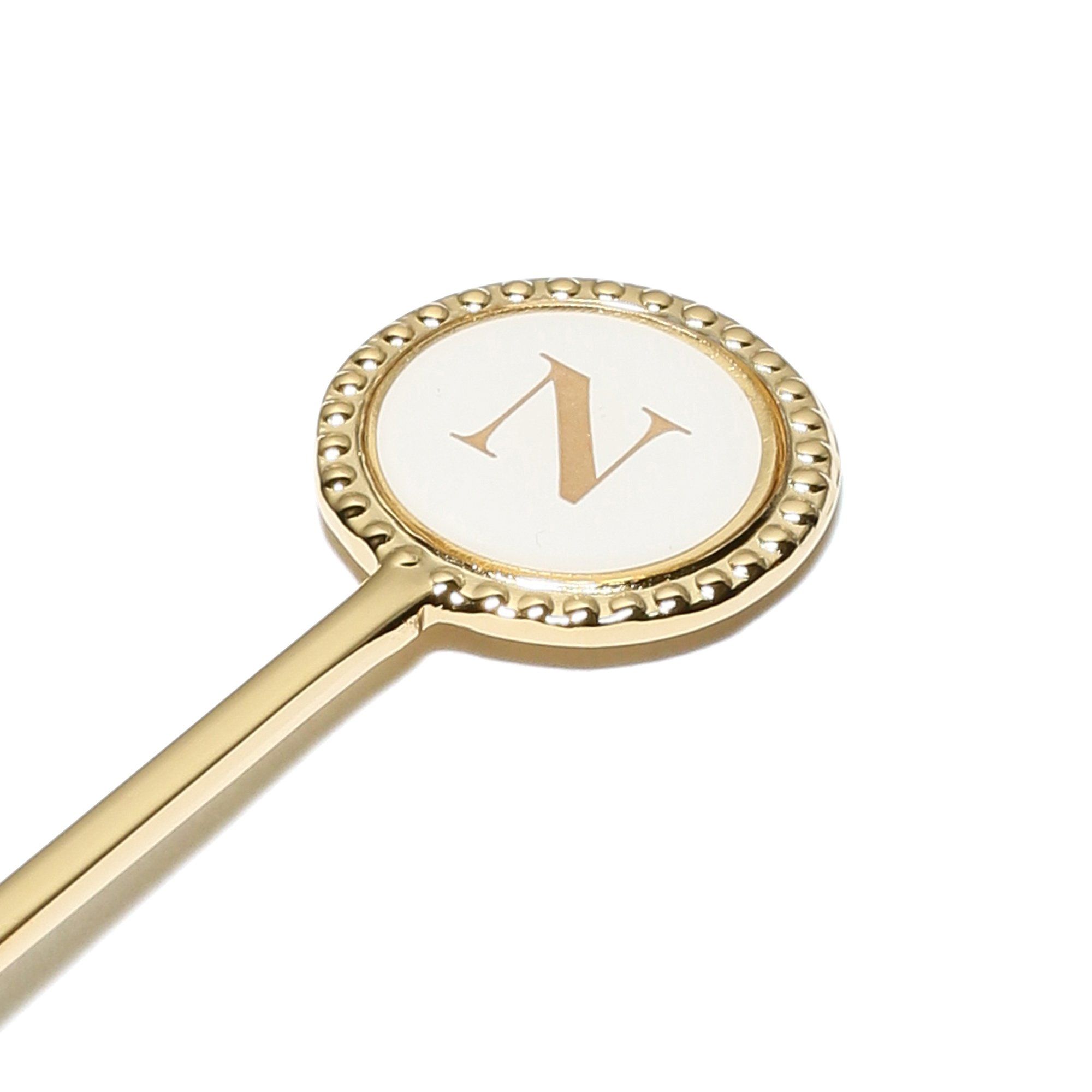 Elegant Initial Teaspoon - Personalized Monogrammed Silverware for Tea, Coffee & Desserts - Perfect for Gifts, Bridal Showers & Elegant Dining