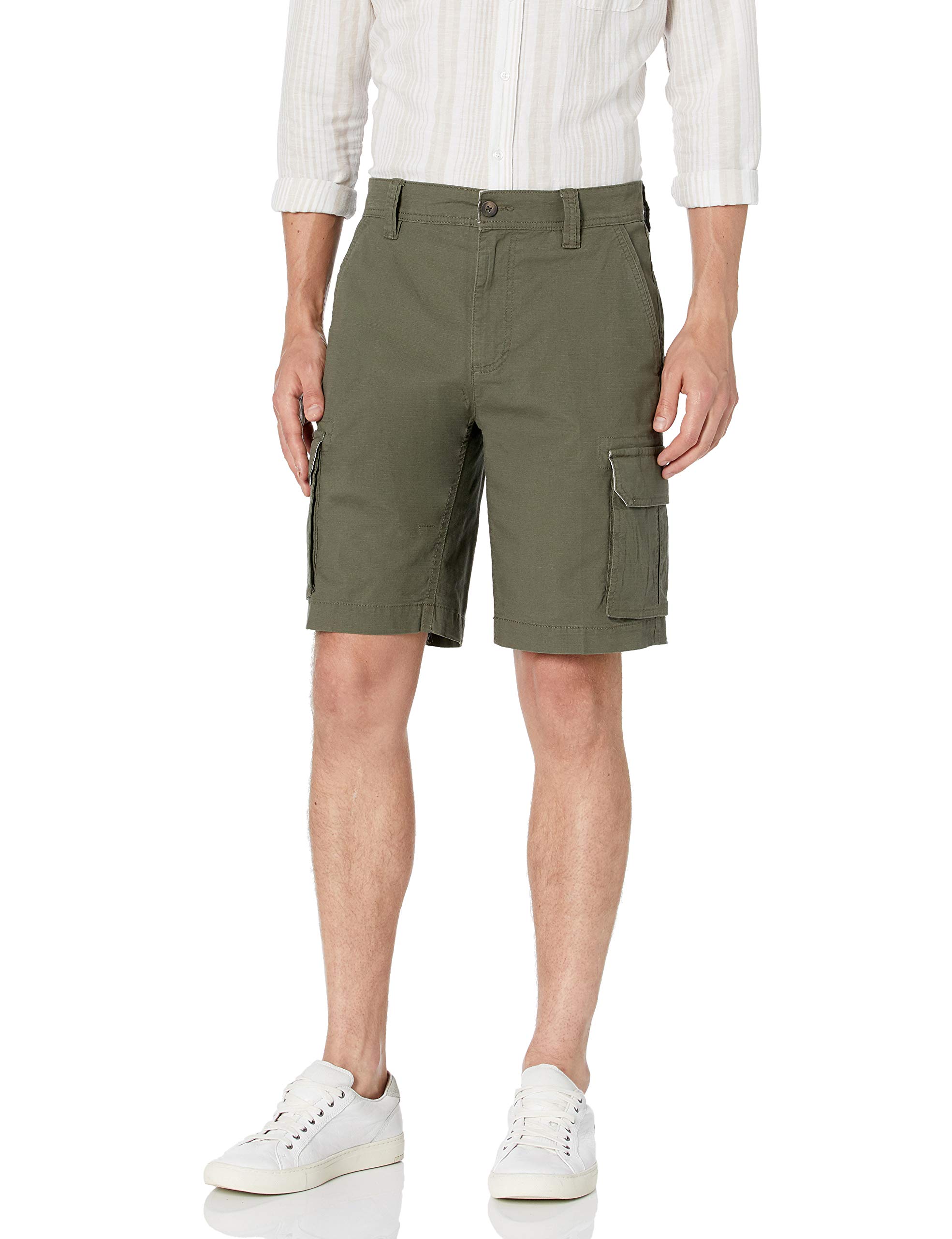 Amazon Essentials Men's 10” Lightweight Ripstop Stretch Cargo Shorts - Durable & Comfortable for Outdoor Activities, Hiking, and Casual Wear