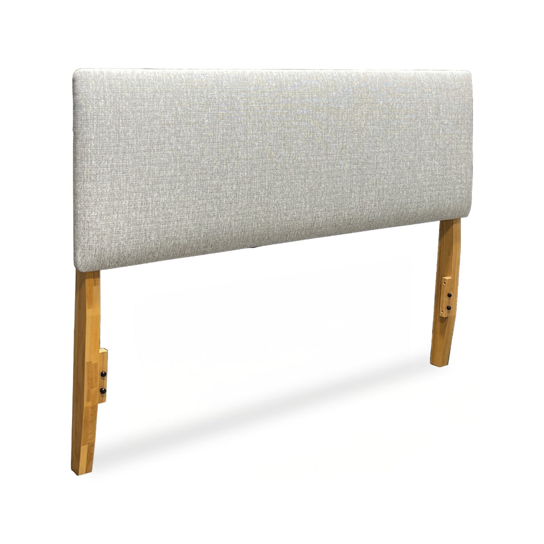 2 West Upholstered Queen Size Headboard in Gray - Modern Bedroom Decor for Master & Guest Rooms