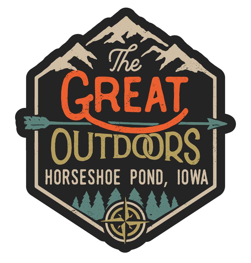 Colorado Horseshoe The Great Outdoors 4-Inch Fridge Magnet - Perfect for Kitchen Decor, Office Whiteboard & Travel Souvenirs