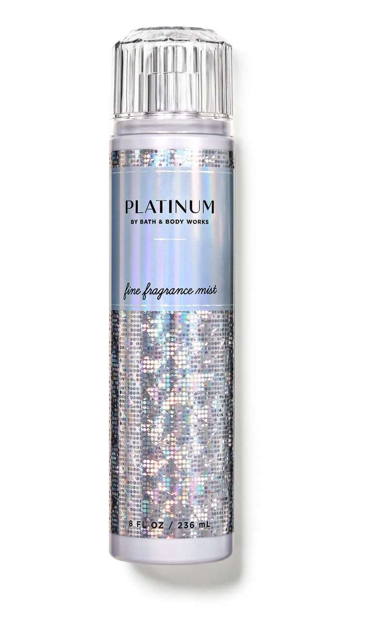 Bath + Body Works Platinum Fine Fragrance Mist & Hydrating Body Cream Set - Full Size Luxury Skincare & Perfume Gift for Women - Perfect for Daily Moisturizing & Special Occasions