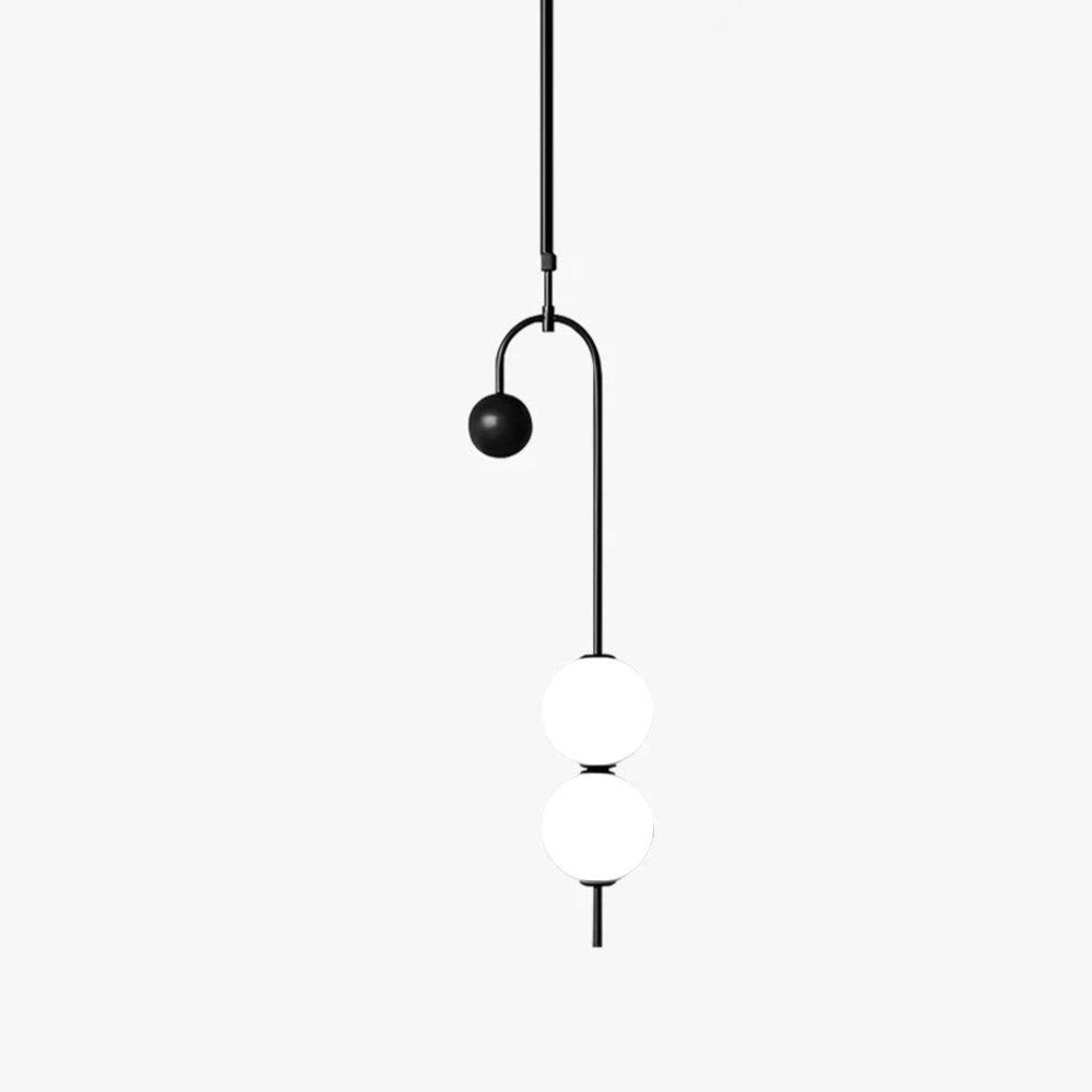 Alina Pendant Light - Modern Glass Hanging Chandelier for Kitchen Island, Dining Room & Bedroom Lighting | Dimmable LED Ceiling Fixture