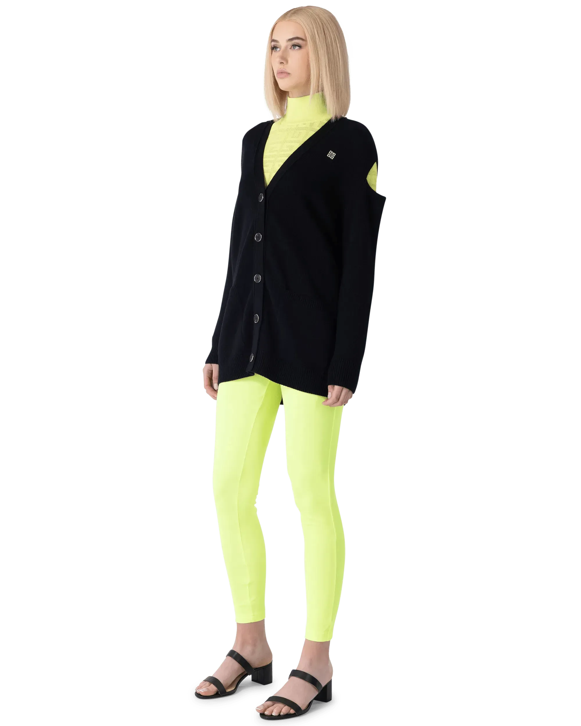 Elegant Cut Out Jacquard Cardigan for Women - Stylish Lace Knit Sweater for Fall & Winter - Perfect for Office, Date Night & Casual Outings