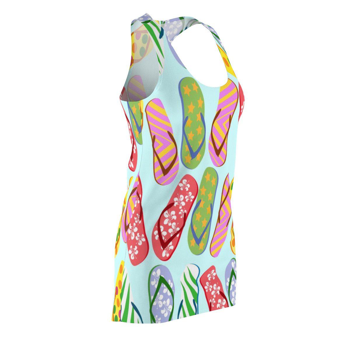 Flip Flops Kinda Girl Dress - Women's Casual Summer Sundress for Beach, Vacation & Outdoor Wear