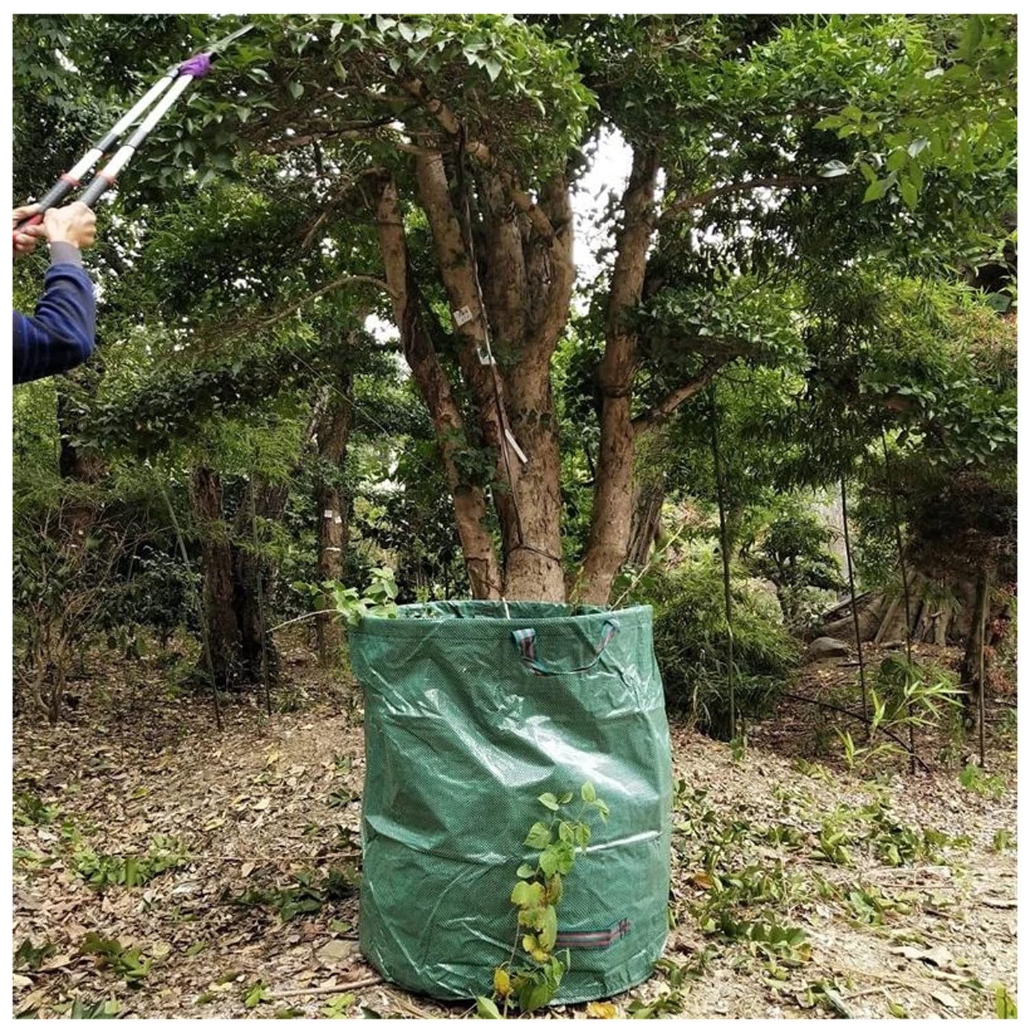 **Foldable Reusable Leaf Sack - Lightweight Trash Can for Garden Waste Collection | Outdoor Compost Storage Bag | Perfect for Yard Cleanup, Composting & Gardening**