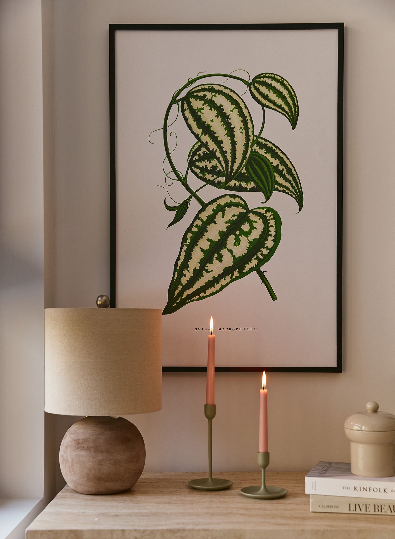 Large Leaf Greenbrier Poster - Botanical Wall Art Decor for Home, Office & Classroom - Perfect for Nature Lovers & Plant Enthusiasts