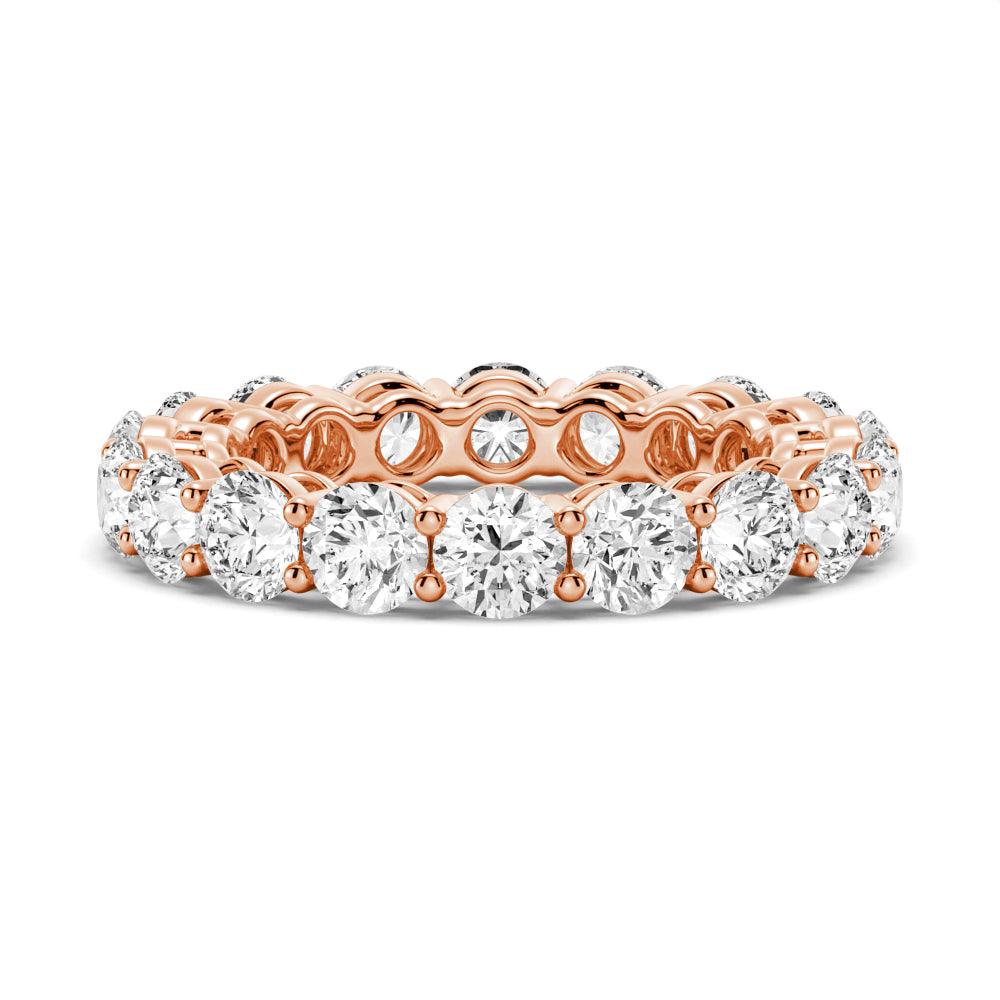 5.4 CT Round Moissanite Eternity Band - Shared Prong Wedding Ring for Women, Durable & Sparkling for Anniversary, Engagement, and Daily Wear