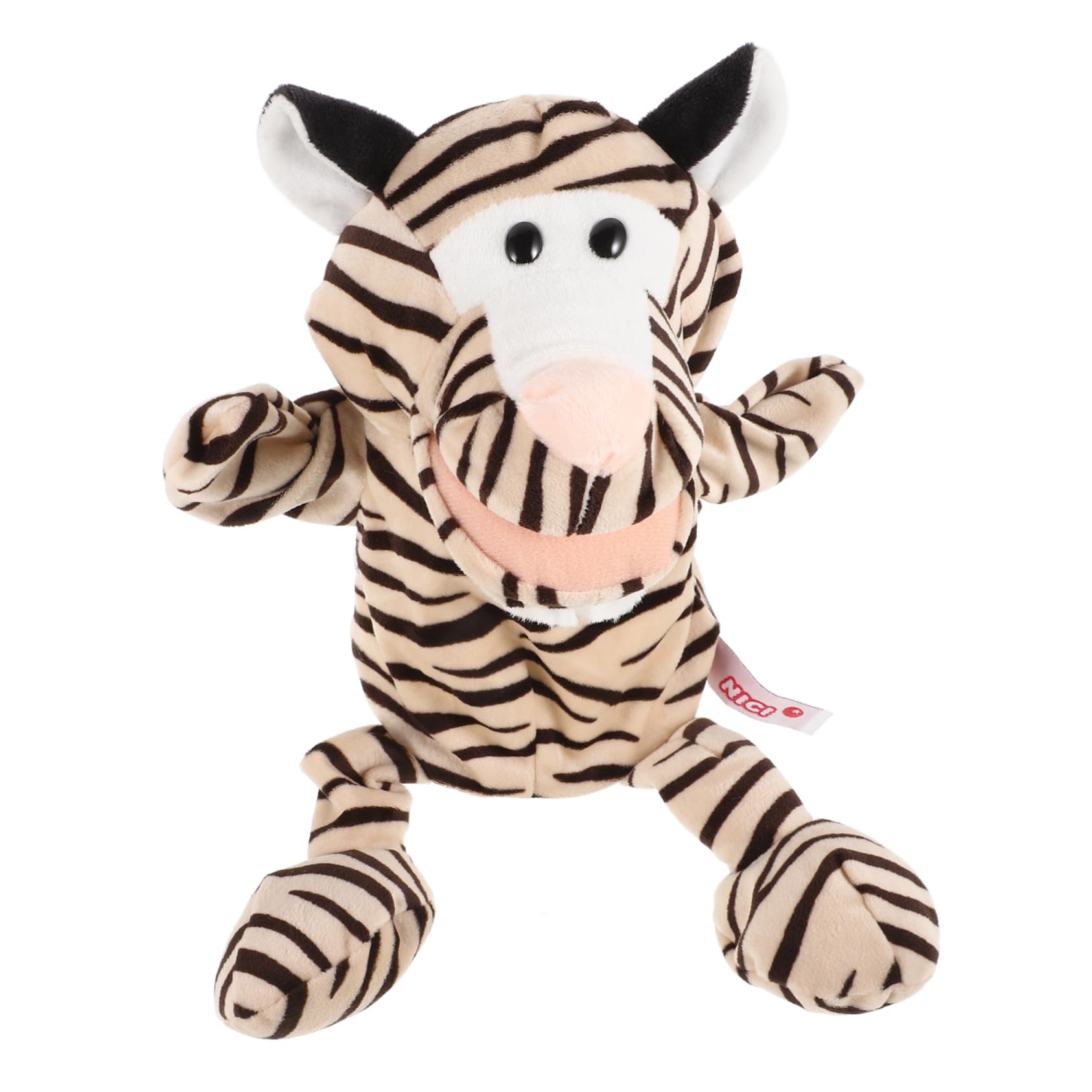 LALADEFIEE Ventriloquist Hand Puppet - Soft Plush Tiger Storytelling Toy for Kids, Interactive Hand Puppets for Children's Storytelling & Playtime | Perfect for Bedtime Stories, Classroom Activities & Imaginative Play