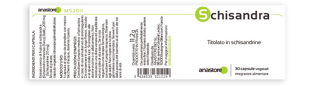 Premium Schisandra Chinensis Extract 200mg - 30 Capsules | 30:1 Concentrated Dry Fruit Extract with 10% Schisandrines | Supports Brain Health, Energy, Emotional Balance, Vitality & Sleep | Ideal for Stress Relief, Mental Clarity & Natural Wellness Boost