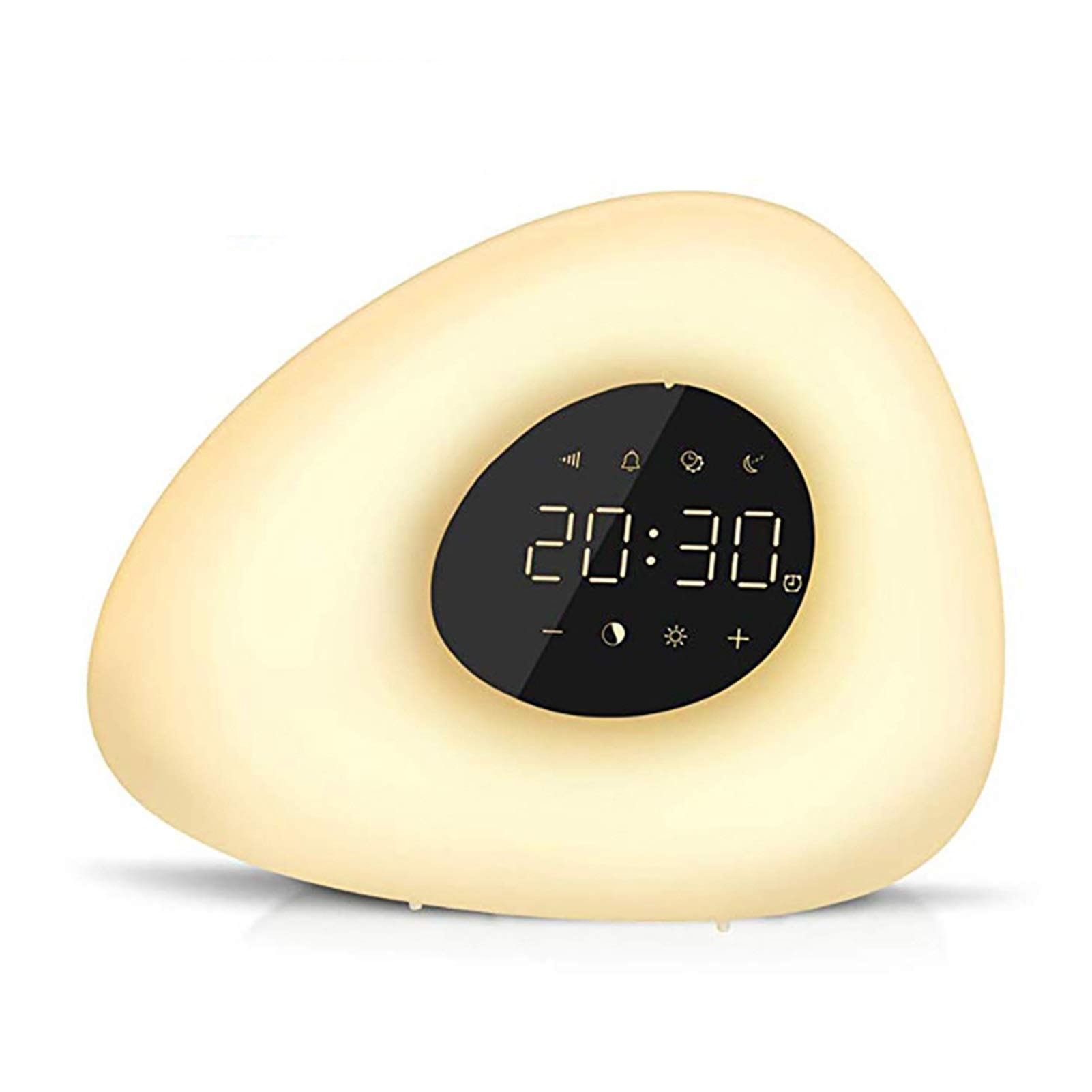 Sunrise Alarm Clock with 10 Natural Sounds & 7 Color LED Light - Smart Wake Up Light, Sunset Simulation, Touch Control, Dimmable Bedside Lamp for Gentle Morning Wakeup & Nighttime Relaxation
