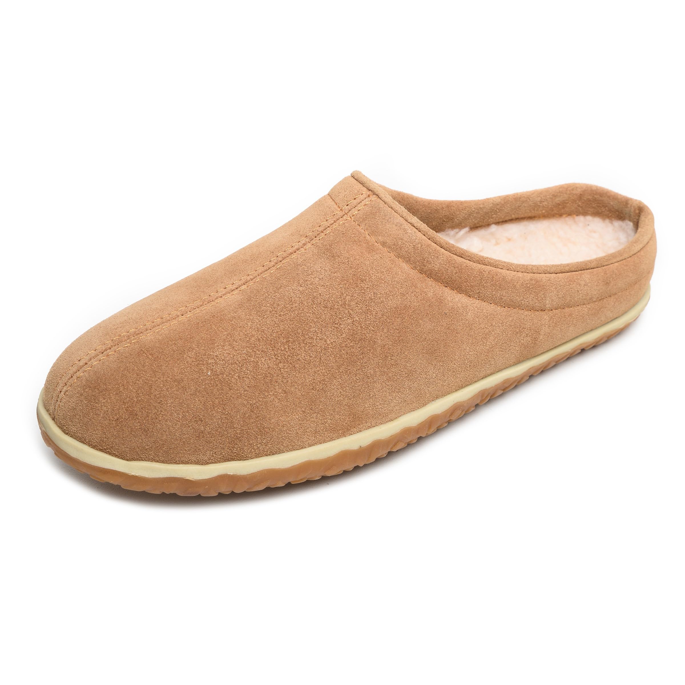 Minnetonka Men's Taylor Slippers - Genuine Leather Moccasin House Shoes for Indoor & Outdoor Comfort - Perfect for Relaxing at Home, Lounging or Running Errands