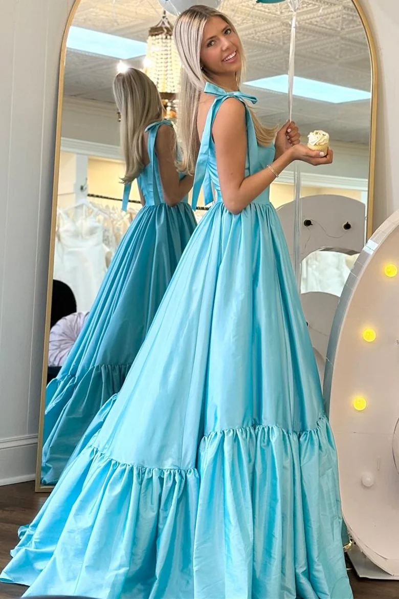 Elegant A-Line Satin Long Prom Dress for Formal Parties & Special Occasions - Style J5130 | Perfect for Homecoming, Graduation & Evening Galas