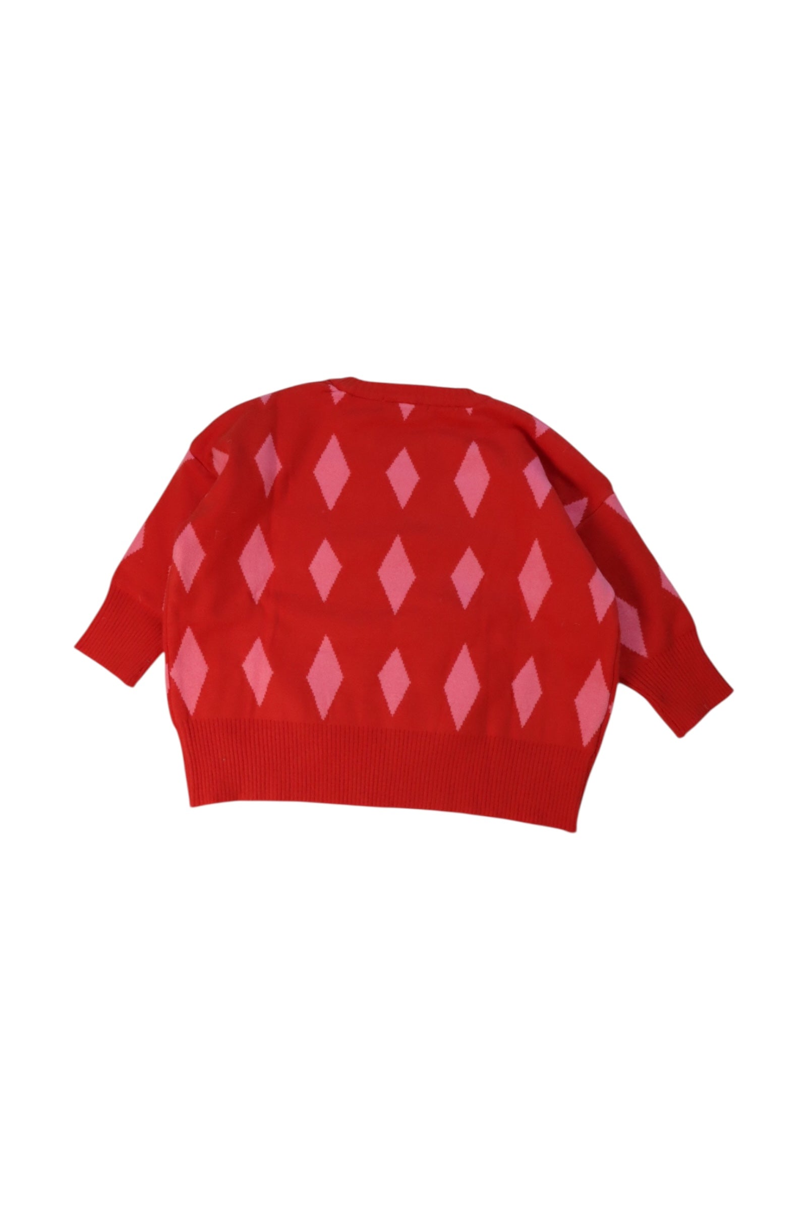Argyle Knit Sweater for Toddlers 2T - Soft Cotton V-Neck Pullover for Boys & Girls - Perfect for Fall & Winter Outfits, Family Photos, and Holiday Gatherings