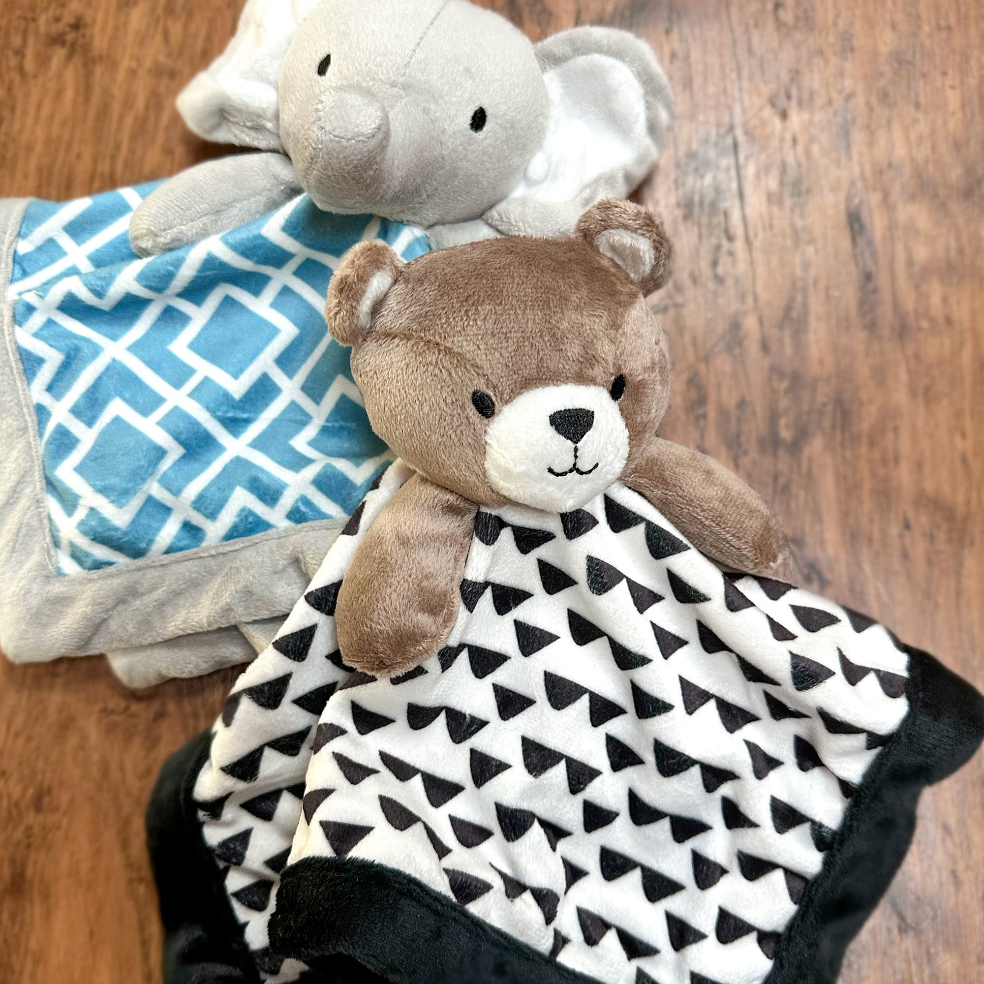 Soft Grey Elephant Plush Security Blanket - Cute Baby Comfort Blanket for Newborns & Toddlers | Perfect for Nursery, Bedtime & Travel