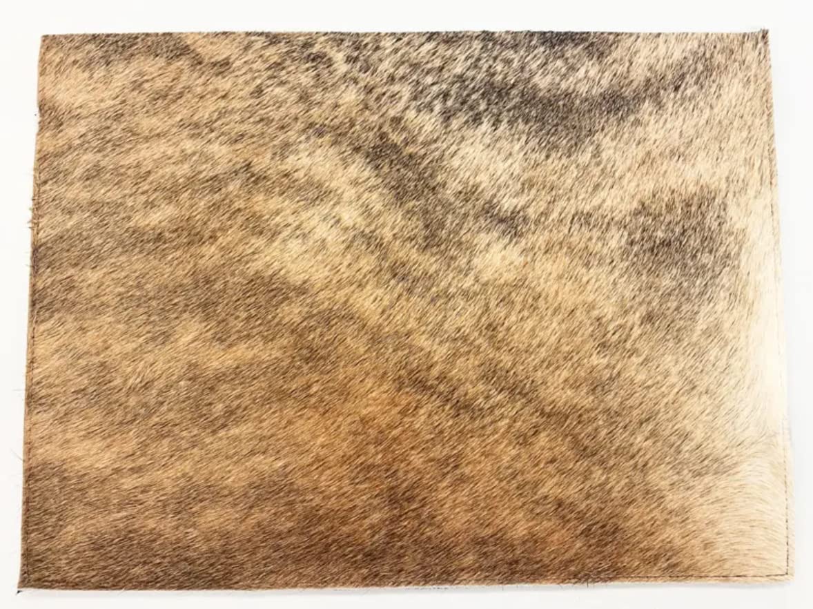 Premium Cowhide Leather Placemats Set of 4 - 15.5