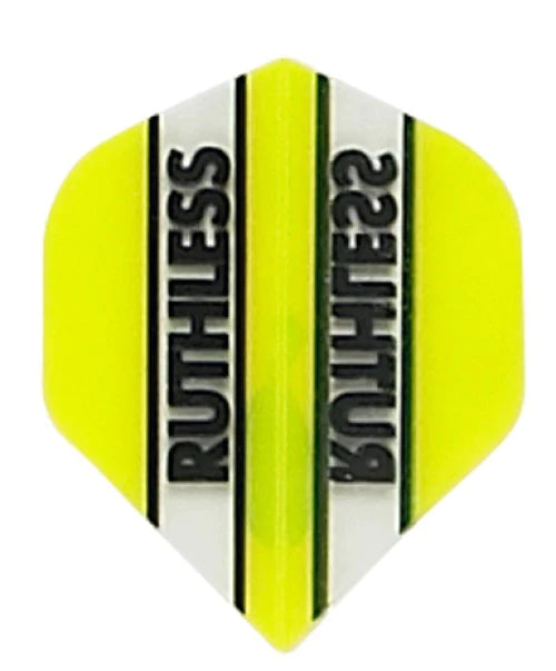 Ruthless Plain Darts Flights - Standard Shape for Steel Tip & Soft Tip Darts - Perfect for Casual Play, Tournaments & Practice at Home or Bar