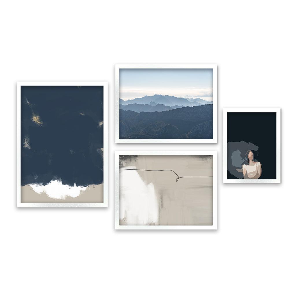 Sand and Sky Gallery Wall Art - Stunning Beach Sunset Canvas Prints for Home & Office Decor - Perfect for Living Room, Bedroom, and Coastal Themed Spaces