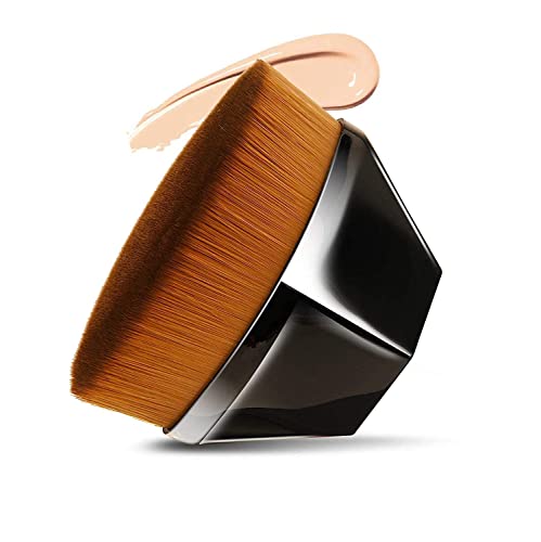 Urban Blush Brush for Makeup - Foundation & Powder Blending (Black) - Perfect for Liquid & Cream Cosmetics