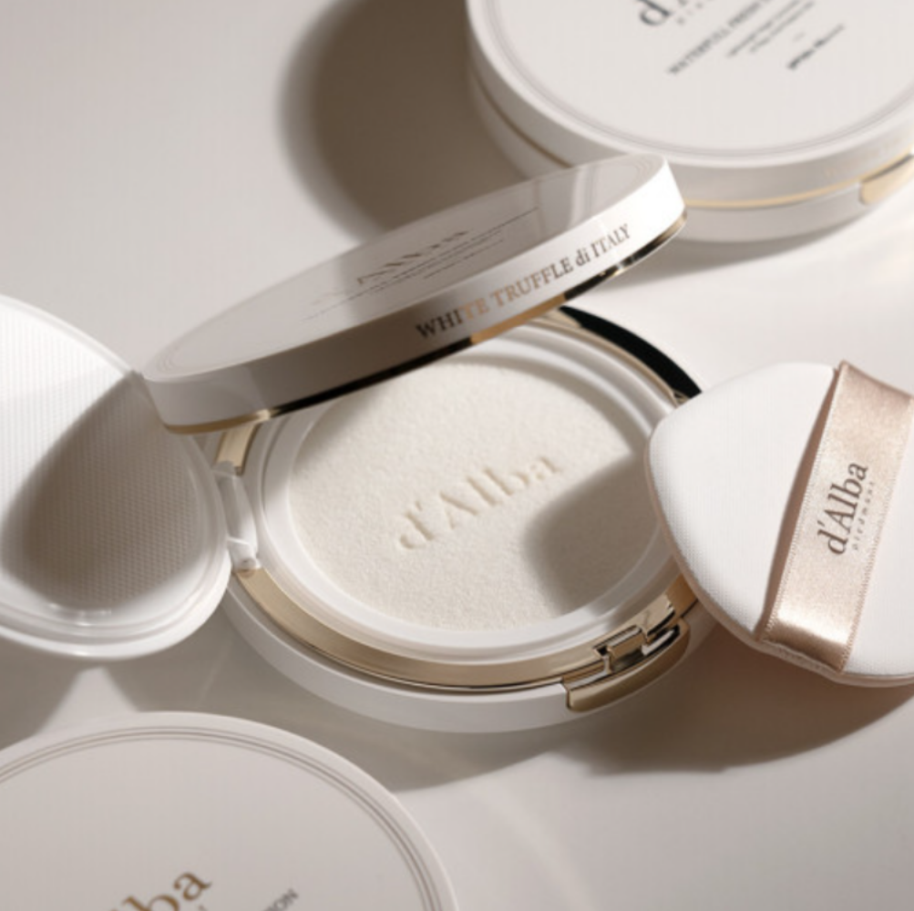 d'Alba Waterfull Fresh Sun Cushion SPF50+ PA++++ - 25g Korean Cushion Compact for Face, Lightweight & Hydrating Sunscreen Makeup - Perfect for Daily UV Protection & On-the-Go Touch Ups