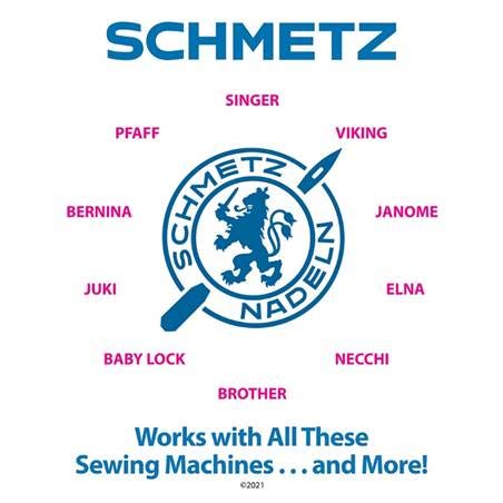 Schmetz Universal Sewing Machine Needles Size 80/12 - 20 Pack (2 Cards) - Perfect for Quilting, Dressmaking & Home Sewing Projects