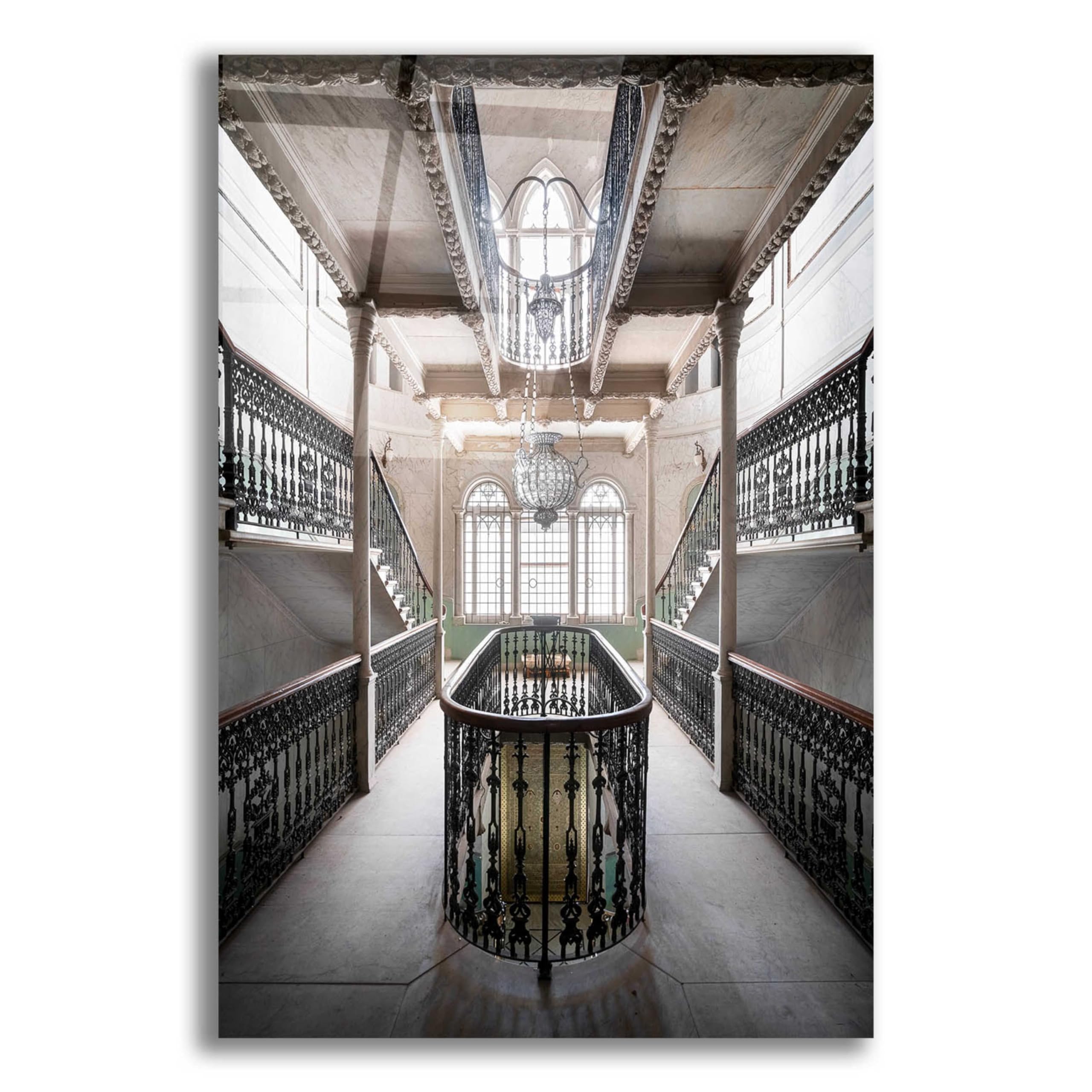 Epic 'Sursock Staircase' Acrylic Glass Wall Art Print by Roman Robroek - 16x24 Inches Modern Home Decor for Living Room, Bedroom & Office