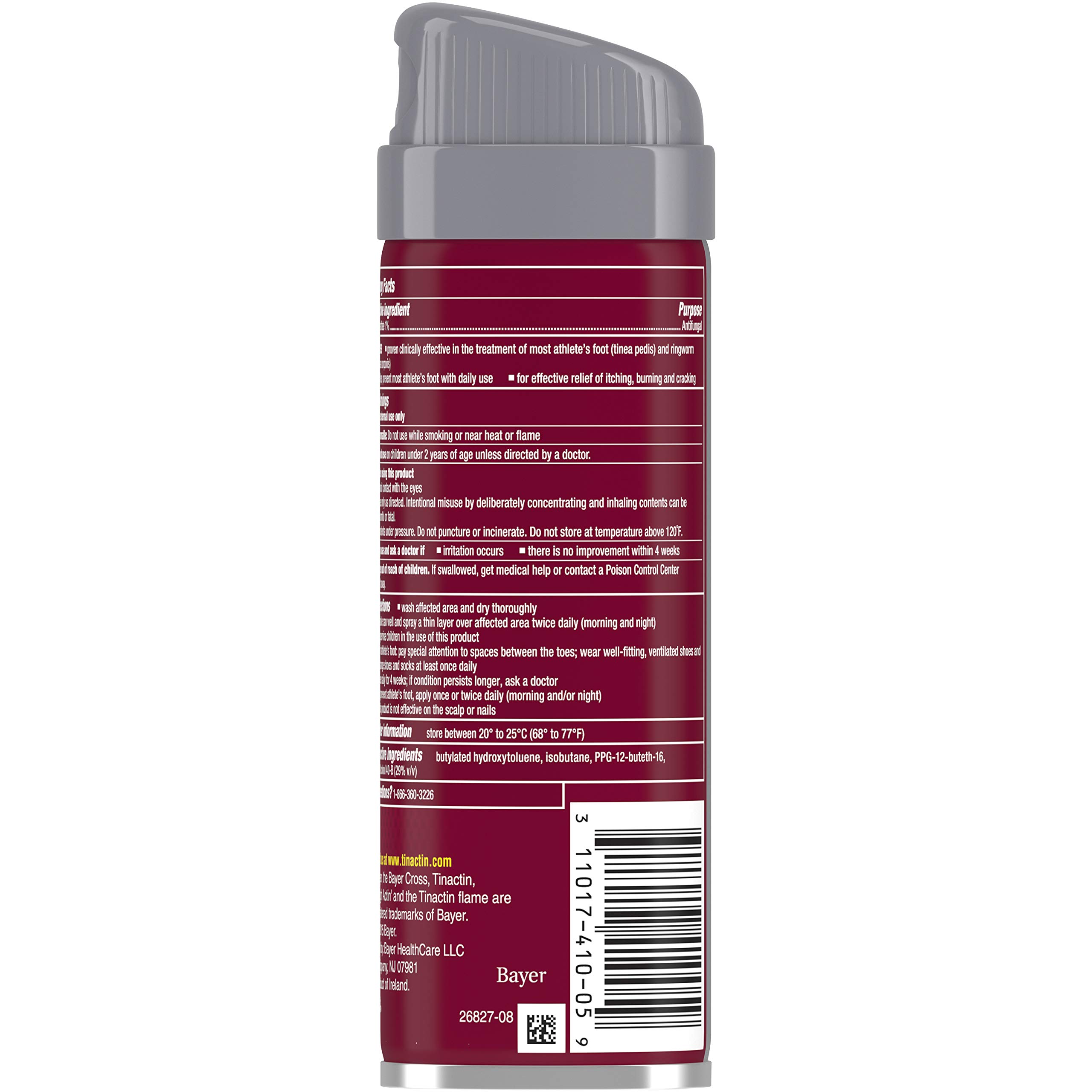 Tinactin Antifungal Liquid Spray for Athlete's Foot & Ringworm - 5.30 oz (8-Pack) | Fast-Acting Jock Itch Treatment | Ideal for Gym Bags, Locker Rooms & Travel
