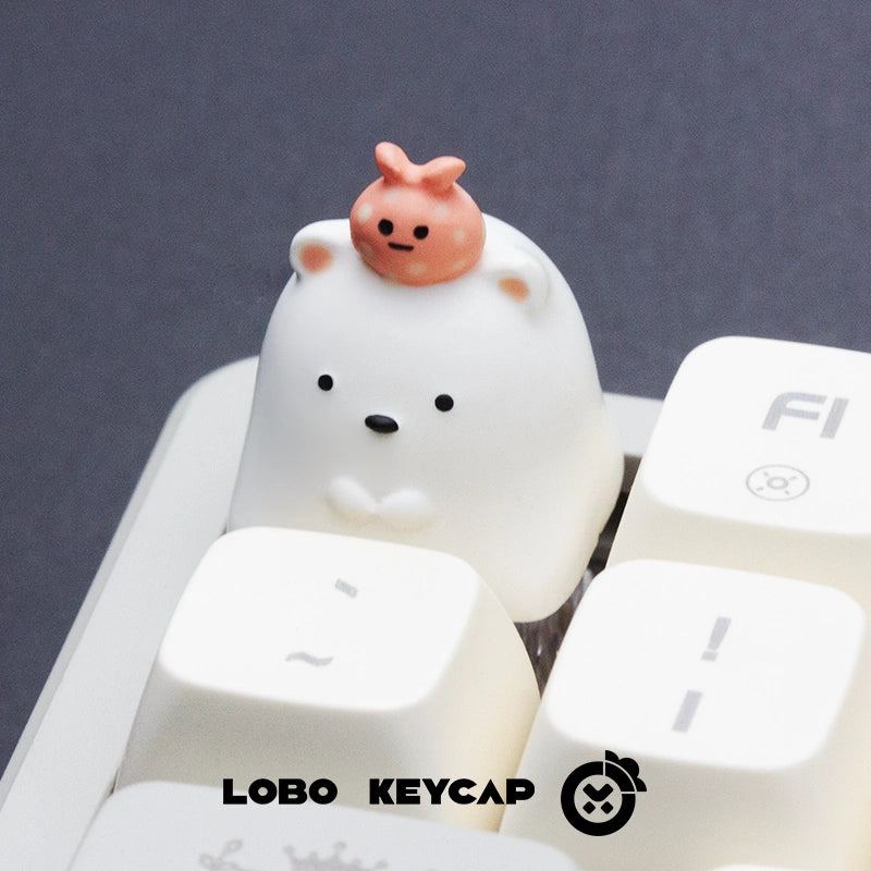 Custom Handmade Resin Art Keycaps for Mechanical Keyboards - Unique Personality & Aesthetic Design - Perfect for Gaming, Typing, and Keyboard Enthusiasts