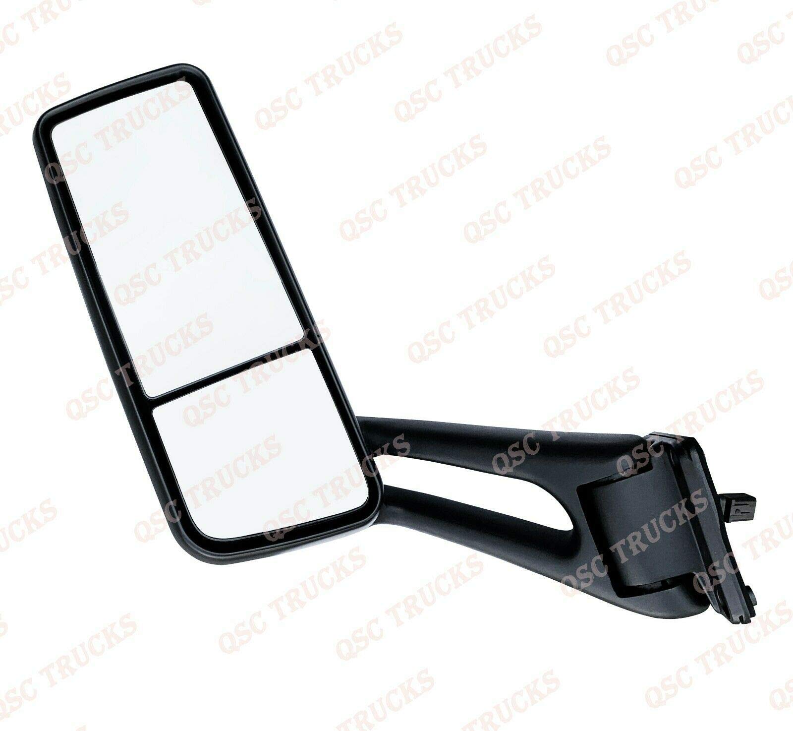 QSC Chrome Replacement Door Mirrors with Arms - Left Driver Side for Peterbilt 579 Trucks | Heavy Duty Truck Accessories for Enhanced Visibility & Safety | Perfect for Long Haul Trucking & Fleet Maintenance