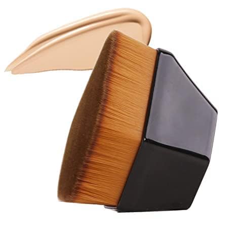 Premium Kabuki Makeup Brush Set - Hexagon Face Blush Liquid & Powder Foundation Brush for Flawless Blending of Cream, Liquid & Powder Cosmetics | Includes Protective Travel Case | Perfect for Professional Makeup Artists & Home Beauty Routines (Black)