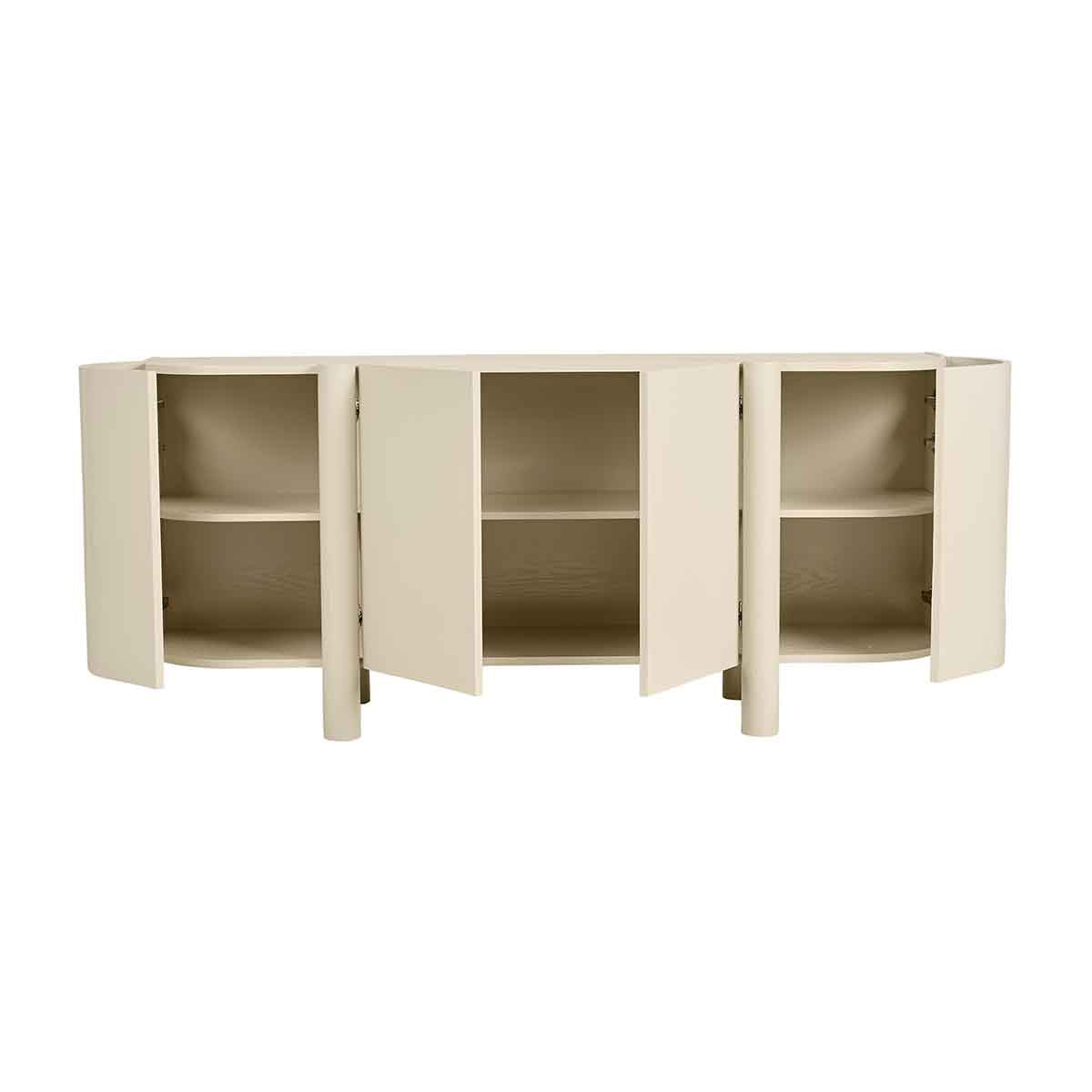 Globe West Artie Buffet - Modern Wood Sideboard with Storage for Dining Room & Living Room - Perfect for Entertaining & Home Organization