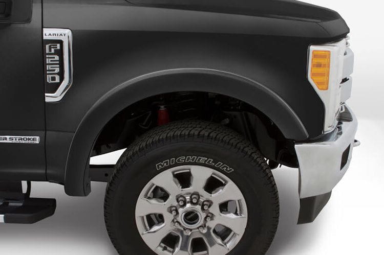 Bushwacker 20944 02 Ford F250 F350 F450 Super Duty 2017-2022 OE Style 4-Piece Fender Flares Kit - Heavy Duty Truck Accessories for Off-Road Protection & Enhanced Style