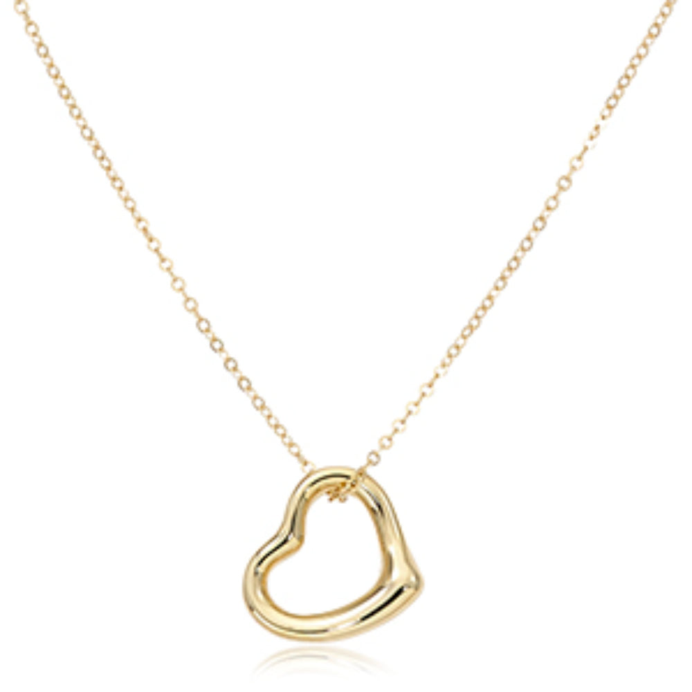 14K Gold Heart Slide Pendant Necklace for Women - Dainty Adjustable Chain, Valentine's Day Gift, Layering Jewelry for Everyday Wear & Special Occasions