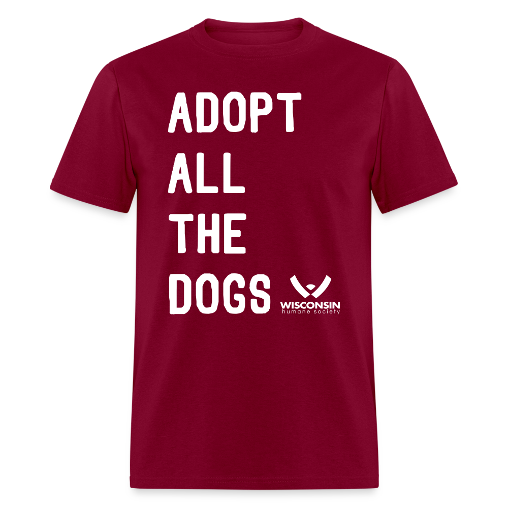 Adopt All the Dogs Classic T-Shirt - Cute Animal Lover Tee for Men & Women - Perfect Gift for Dog Rescue Supporters & Pet Adoption Advocates