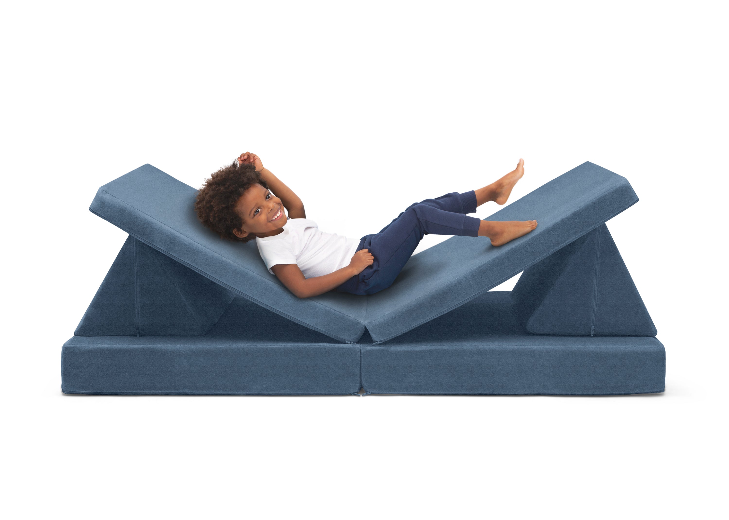 Cozee Play Couch & 4-Piece Lounger Set - Kids Play Furniture for Indoor & Outdoor Use - Perfect for Playrooms, Living Rooms, and Backyard Fun