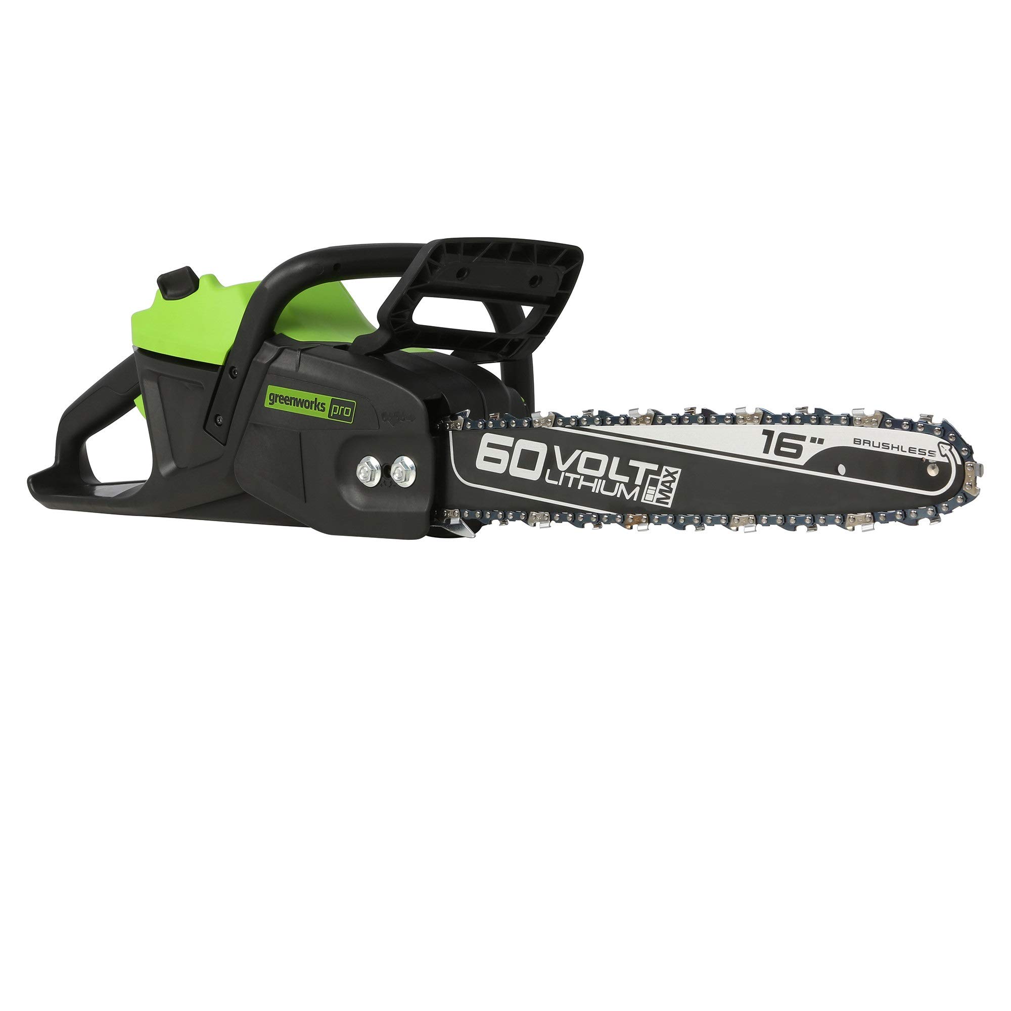 Greenworks Pro 60V Max 16-Inch Brushless Cordless Chainsaw (Battery & Charger Not Included) - Lightweight Electric Chainsaw for Tree Trimming, Firewood Cutting, and Yard Maintenance