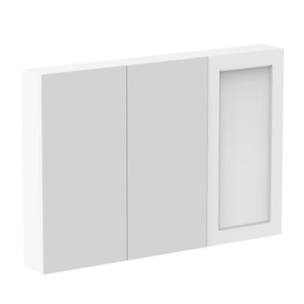ADP London Shaving Cabinet - Premium Bathroom Storage Organizer with Mirror for Men's Grooming Essentials | Perfect for Shaving, Skincare & Toiletries Organization in Modern Bathrooms