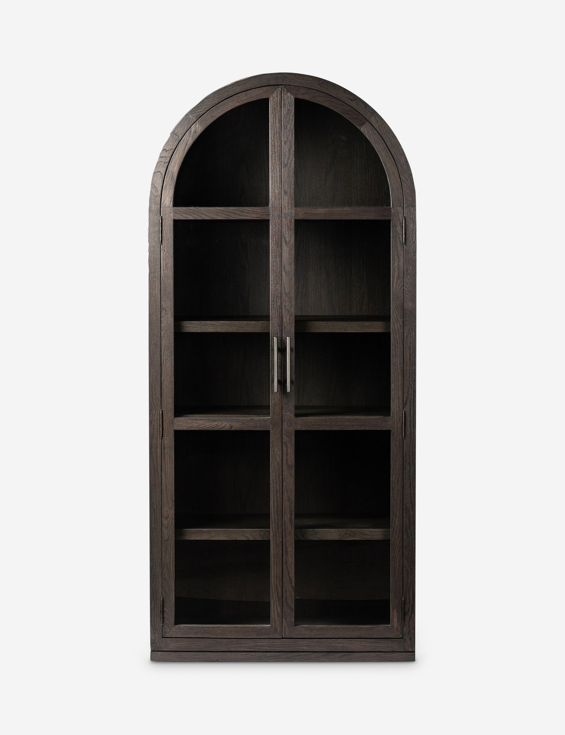 Stylish Capitola Curio Cabinet - Glass Display Case for Collectibles & Home Decor - Perfect for Living Room, Dining Room or Office Showcase