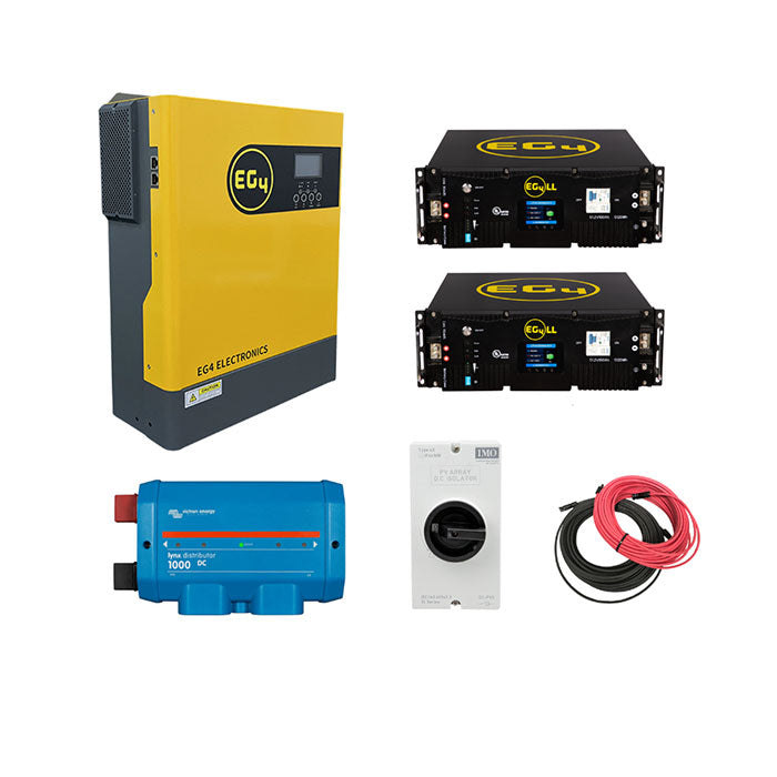 EG4 Complete Mobile Solar Kit 3000W Output | 5000W PV Input | Portable Solar Power System for RV, Camping & Off-Grid Living